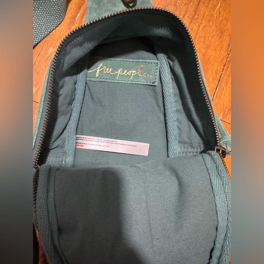 Free People TEAL Hudson Sling Bag - Picture 3 of 3